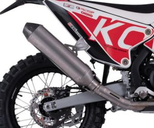 kove moto motorcycle titanium exhaust