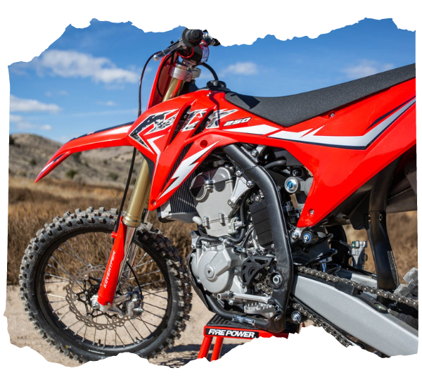 kove mx250 bike side shot