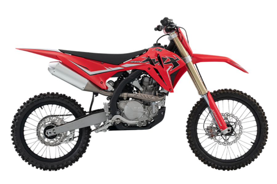 kove mx250 motocorss color red