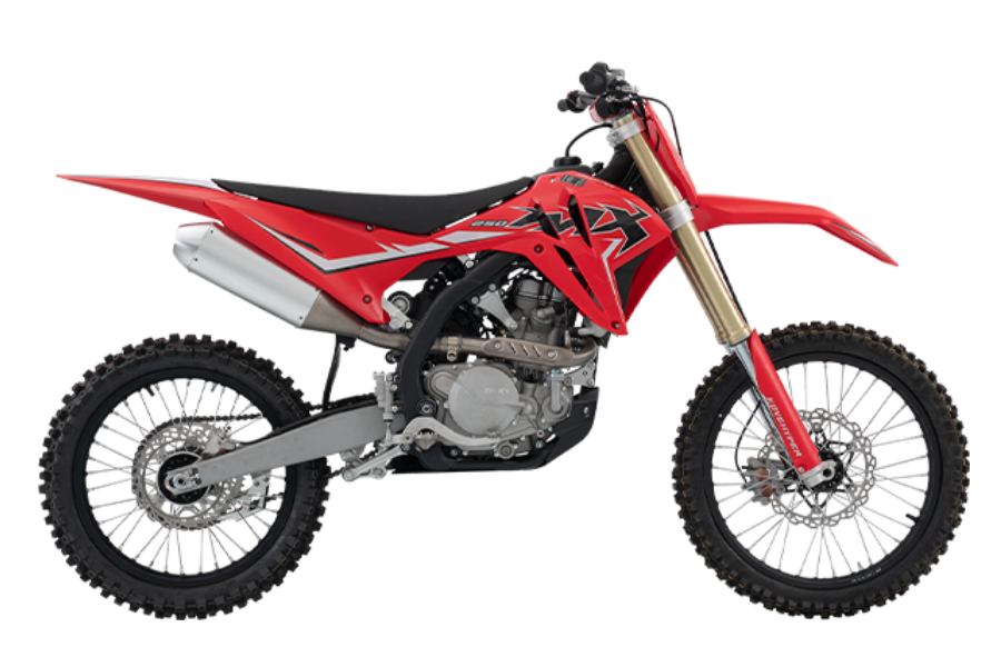 kove mx250 motocorss color red