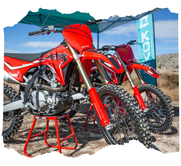 two read kove mx250 bikes