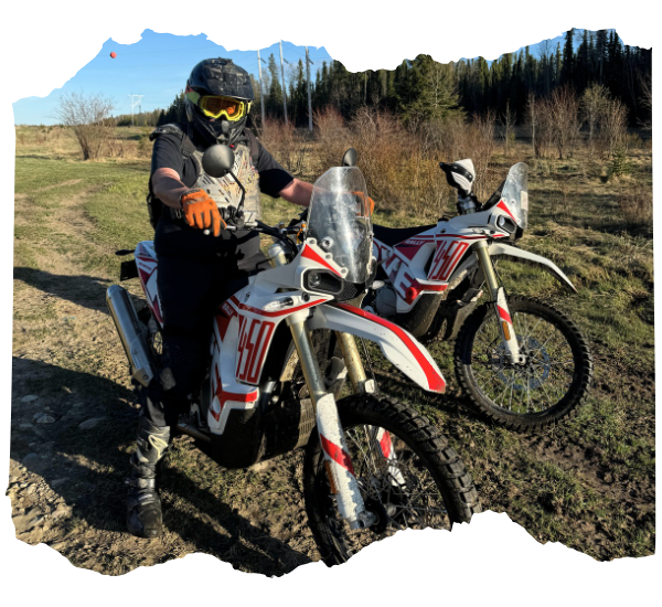 Kove Moto Canada - Owner Henry on bike